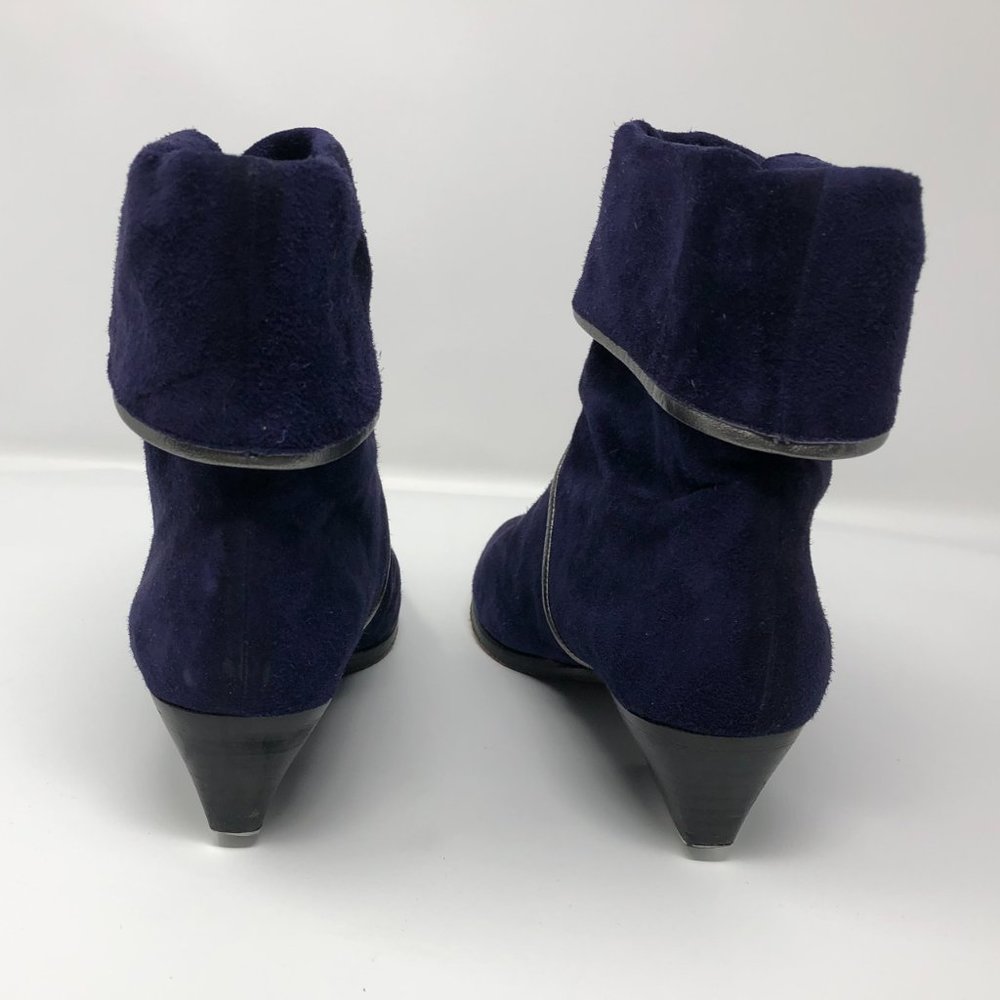 Vintage Christian Dior Purple Suede Ankle Boot 5.5 - Picture 4 of 7